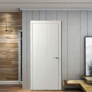 Porte en bois MDF moderne du fabricant vietnamien avec conception de modèle 3D, premier choix pour les portes d'appartement de villa OEM/ODM du Vietnam - Product Image 4