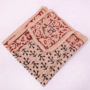 Bandana ethnique multifonctionnel en toile de coton indien respirant et écologique, imprimé à la main, motif floral, collection été Designer Craftjaipur - Product Image 2