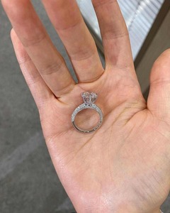 Most Selling <b>925</b> Sterling <b>Silver</b> Moissanite Diamond <b>Ring</b> for Women Classic Luxury Style Customizable Designs Daily Wear Special - Product Image 4