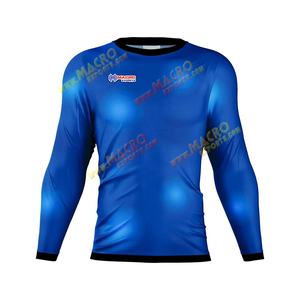 Compression Gym Chemises Surf À Manches Longues Logo Personnalisé UV BJJ Rashguard MMA Sublimé Hommes Rash Guard DHL Sublimation FEDEX OEM - Product Image 1