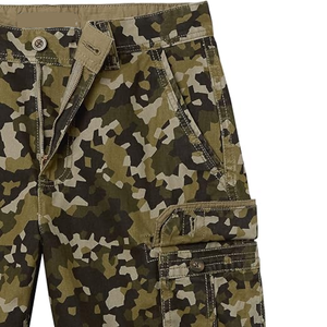 Pantalones Cortos Cargo Personalizados para Hombre, Color Negro Camuflaje, con Múltiples Bolsillos, Casuales, para Exteriores, Verano, Estilo Urbano, Venta al Por Mayor - Product Image 5