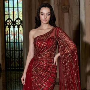 ชุดราตรีทรงเมอร์เมดประดับลูกปัดสีเงินแบบสั่งทำพิเศษ (OEM) ไซส์พลัส ประดับเลื่อมคริสตัล ชุดเดรสออกงานเปิดหลังสำหรับผู้หญิง ชุดราตรีงานพรอม - Product Image 2