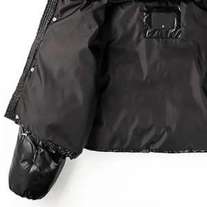Vestes d'hiver matelassées coupe ajustée pour femmes, imperméables, en polyester de haute qualité, séchage rapide, couleur unie - Product Image 6