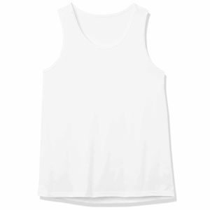 Débardeur blanc pour homme, respirant, en coton et polyester, vêtements de fitness, séchage rapide et style décontracté, service OEM ODM personnalisé - Product Image 1