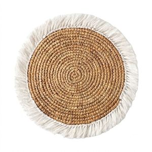 13.5 inches Woven Placemats Round Handmade Custom Color Table Mats for Home Restaurant and Hotel Dining Wholesale Factory - Product Image 1