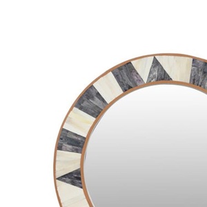 Modern Artisan Made Customized Bone Inlay Round Wall Decor <b>Mirror</b> Frame for Home Wedding in India - Product Image 4