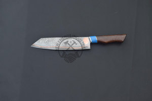 Top Trending High Quality Handmade Copper Damascus Chef <b>Knife</b> 8" Ambidextrous Multi-Purpose <b>Sharp</b> Razor <b>Kitchen</b> <b>Knife</b> - Product Image 5