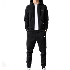 Nouvelle Collection 2026 – Survêtement Homme Premium Personnalisable avec Logo – Streetwear et Gym – Qualité Supérieure 100% Coton – Ensemble Hoodie et Pantalon de Survêtement Noir - Product Image 2