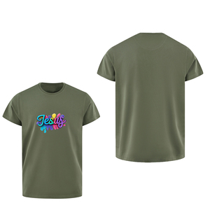 Camiseta de Hombre Oversize 100% Algodón, 320g, con Logotipo Personalizado Impreso, Diseño de Última Moda, Precio de Fábrica, Impresión DTF, Venta al Por Mayor - Product Image 5