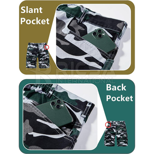 Pantalones Cortos Casuales para Hombre, Ecológicos, 100% Algodón, Secado Rápido, Ligeros y Transpirables para Pesca, Senderismo y Viajes - Product Image 4
