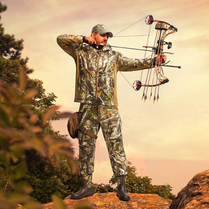 Ensemble veste et pantalon de chasse et de randonnée camouflage avec logo personnalisé, fabricant haut de gamme - Product Image 5