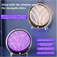 Lampe anti-moustiques électrique multifonctionnelle portable rechargeable à lumière UV, lampe de table de camping, veilleuse, tue-insectes CE FCC