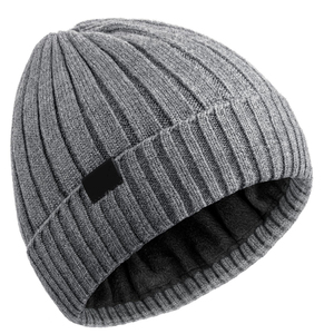 Accessoire de mode décontracté en acrylique côtelé gris de qualité supérieure, patch personnalisé, doux et extensible, pour usage quotidien en extérieur - Product Image 3