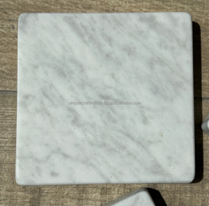 Posavasos de Piedra Natural Hechos a Mano con Acabado Liso para Cocina, Interiores, Bodas y Fiestas, Juego de Posavasos de Azulejos Pulidos de Primera Calidad - Product Image 5