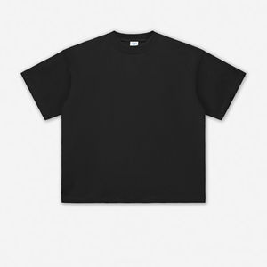 T-shirt homme surdimensionné noir de haute qualité 350 gsm, impression sérigraphique, logo personnalisé, fabrication OEM - Product Image 4