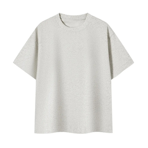 T-shirt en jersey 100 % coton pour homme, coupe classique, manches courtes, col rond, décontracté, uni, respirant, tricoté 240g - Product Image 5