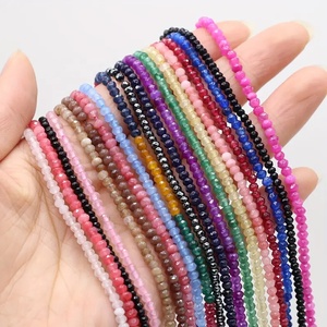 Cuentas de piedras preciosas de cristal hexagonales facetadas multicolores naturales, collar DIY perfecto para artesanos de joyería y estilo Feng Shui - Product Image 1