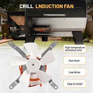 Moteur de ventilateur/souffleur à induction 3000 tr/min pour grills et fumoirs Traeger, Pit Boss, Z Grills – Pièce de rechange - Product Image 5