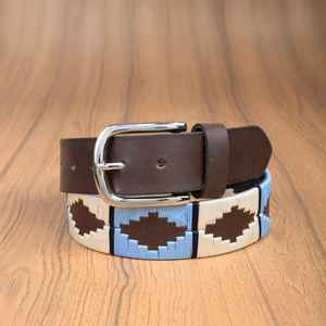 Cinturón de Cuero Auténtico Hecho a Mano, Estilo Argentino, Deportivo, con Hilo Gaucho, para Hombres, Mujeres y Niños - Product Image 5