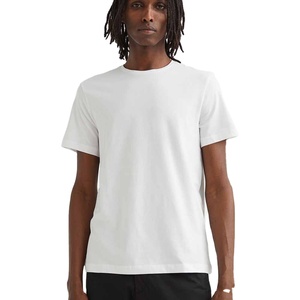 Venta al por mayor personalizado bordado Impresión logotipo liso 100% algodón hombres camisetas de algodón peinado camiseta para hombres - Product Image 4