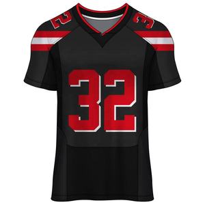 Best Factory Wholesale American Football Jersey 100% Polyester American Football Custom Made Retro American Football Jerseys - Product Image 1