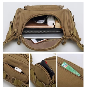 Bolsa Tática Masculina Impermeável em Material Oxford com Zíper Curto Antifurto para Pesca e Camping - Product Image 2