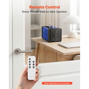 Generador de Ozono Comercial de 60000mg/h con Doble Manguera, Pantalla Táctil LCD, Retardo de 15s y Modo Agua para Hospital y Automóvil - Product Image 5