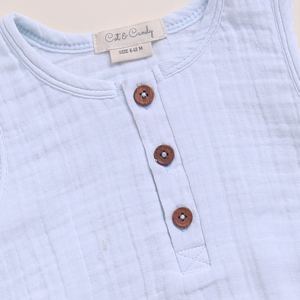 Premium Quality Organic <b>Muslin</b> Bubble Romper Ice Melt Design <b>Baby</b> Clothing - Product Image 3