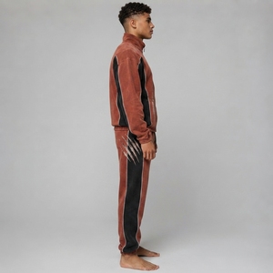 <b>Men</b> Sun Faded Tracksuit Two Piece <b>Pullover</b> Sweatshirt Drawstring Jogger Pants Comfortable Relaxed Streetwear Clothing Set - Product Image 5