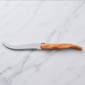 Cuchillo para Queso con Mango de Madera, Acero Inoxidable, Utensilios de Cocina para el Hogar, Incluye Tabla para Untar Queso - Product Image 1