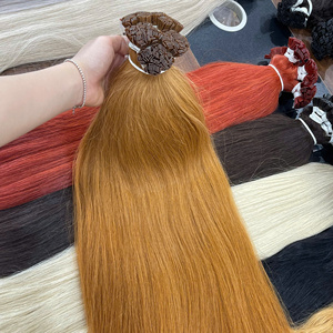 ผมต่อแบบปลายแบนคุณภาพสูง ผมแท้เวียดนาม 100% ธรรมชาติ/เรมี่  ขายส่งทุกสี - Product Image 4