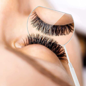 Professional Lash Extension Inspection Mirror Wall Mounted Stainless Steel Frame Gold-Plated Finish Precision Beauty Tool - Product Image 2