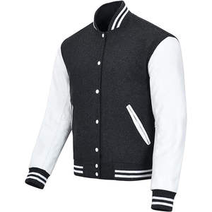 Veste varsity pour homme de qualité supérieure, best-seller, hiver, à capuche, coupe-vent, en toile matelassée, prix bas - Product Image 2