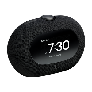 Enceinte Bluetooth noire avec écran, radio FM, réveil, veilleuse, contrôle par application et boutons - Product Image 1