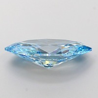 Diamant de laboratoire Marquise bleu vif fantaisie de 2,53 carats, certifié IGI, VS1, coupe EX, polissage excellent, pierre synthétique CVD, bijou élégant