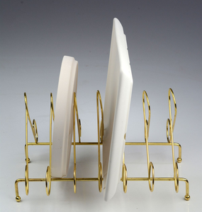 Support à assiettes en laiton décoratif, étagère de rangement, dernier design, support à assiettes de cuisine, support à assiettes en laiton écologique - Product Image 3