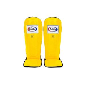 สนับแข้งมวยไทยสีน้ำเงิน หนัง PU ป้องกันขา สำหรับชกมวย MMA คิกบ็อกซิ่ง ฝึกซ้อม - Product Image 5