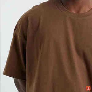 Camiseta de Hombre Marrón, Corte Regular, 100% Algodón, Cuello Redondo, Estilo Casual, Antiarrugas - Product Image 2