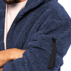 Chaqueta de Forro Polar Sherpa para Hombre, Ropa Casual, Estampado Personalizado, Ropa Urbana, Cuello Alto, Fabricada con Lana, Estilo Urbano - Product Image 6