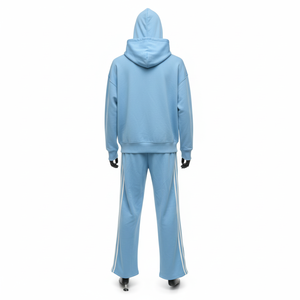 Customized Hooded Tracksuit Full Sleeve <b>Pullover</b> Side Pockets Casual <b>Men</b> Summer Lightweight Polyester/Cotton Loose Fit - Product Image 2