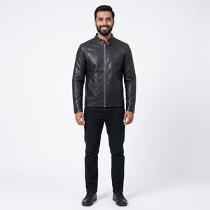 Wholesale Top Selling Men <b>Winter</b> Sheep <b>Leather</b> <b>Jacket</b> Pakistan Best Quality Men <b>Winter</b> <b>Leather</b> <b>jacket</b> for men - Product Image 1