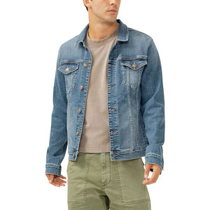 Veste en jean délavée pour homme, style tendance, haute qualité, veste d'hiver personnalisée - Product Image 5
