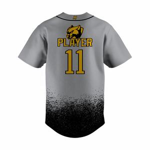 เสื้อเบสบอลสำหรับผู้ชายเสื้อทีมปักลายซับลิเมต - Product Image 3