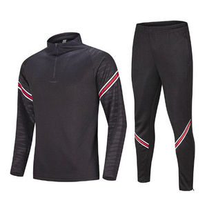 Survêtement unisexe personnalisé avec logo, demi-zip, pour le fitness, vêtement de sport décontracté, imprimé, uni, design 2-en-1, idéal pour l'échauffement printanier et l'évacuation de l'humidité. - Product Image 6