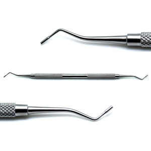 Professional <b>Dogmatic</b> Dental Plastic Filling Instrument Set Reusable Excellent Quality Manual Double Ended Serrated Amalgam - Product Image 2