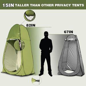 Tenda Portatile Istantanea da 7FT per Campeggio, Spogliatoio Esterno e Riparo dal Sole, Toilette Pieghevole per Escursioni - Product Image 4