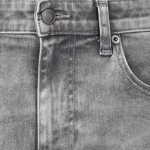 Jeans ajustados para hombre con personalización de marca, lavado oscuro, corte recto, estilo vintage, suministro al por mayor - Product Image 4