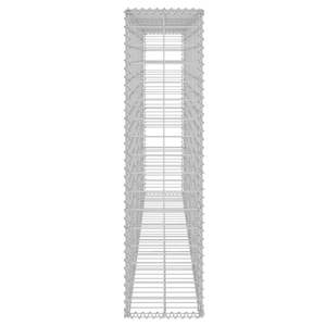 Mur de gabion en acier galvanisé avec couvertures 78.7 \ "x7.87 \" x33.5 \ "pour l'aménagement paysager et la terrasse - Product Image 5