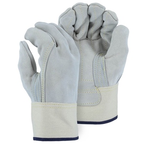 Gants de travail canadiens en cuir de vachette pleine fleur, robustes, pour la protection industrielle, résistants à la chaleur, pour la protection des mains et des bras - Product Image 1