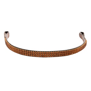 Fronture de Cheval en Cuir Indien de Haute Qualité avec Cristaux Dorés Marron à 3 Rangées, Rembourrée Doucement et Durable, par Horsekraft - Product Image 3